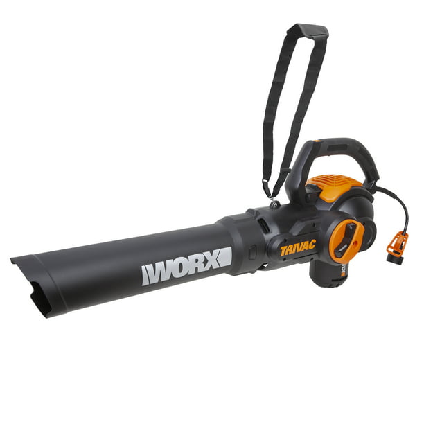 Worx, Worx 70 MPH 600 CFM 12 ampères aspirateur et souffleur de feuilles électrique restauré (Remis à neuf)