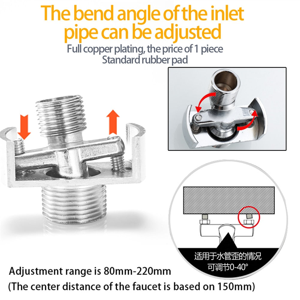 FSBOLING, Accessoires de robinet d'angle de tuyau d'entrée et de sortie réglables BL-TL101