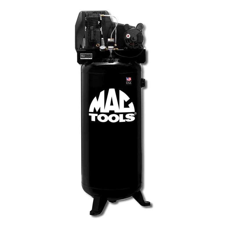 MacOutils, Compresseur d'air 230 V, 3,7 HP, en fonte, lubrifié à l'huile, 60 gallons