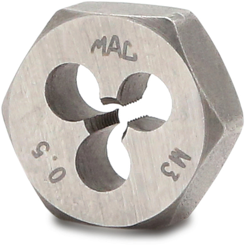 MacOutils, Filière hexagonale métrique M3-0,50 - tige 5/8"