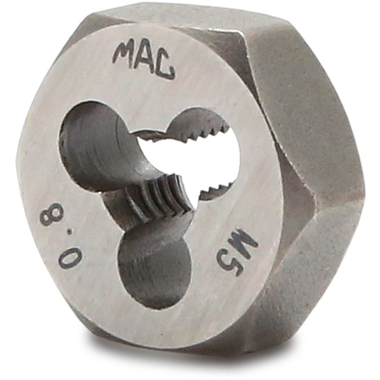 MacOutils, Filière hexagonale métrique M5-0,80 - tige 5/8"